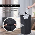 Large Laundry Basket, Laundry Hamper Bag with Handles, 115L Heather Black - Image 5