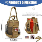 Baseball Bucket Bag 6 Gallon Multi Pockets Softball Coaching Equipment Bag - Image 2