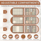 Foyego 2 Pack Shoe Organizer for Closet, with Wheels, Beige and Grey - Image 6