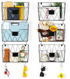 6 Pack Wall File Organizer, Wall File Pocket Mail Organizer for Office/Home by OYEAL