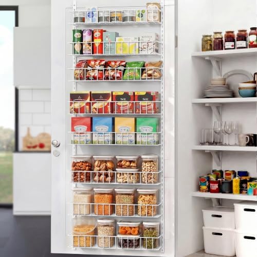 ElegantArray 8-Tier Pantry Door Organizer, White by Unknown