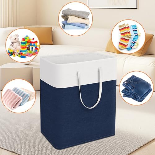 TasticTotes Laundry Basket 3-Pack, Laundry Hamper, 125L-Blue - Image 6