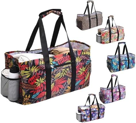 Extra Large Utility Tote Bag - Reusable Grocery Bags Foldable Heavy Duty by XINFULLWOL