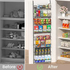 ElegantArray 8-Tier Pantry Door Organizer, Deep Gray - Image 2