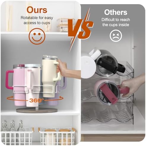 Rotating Water Bottle Organizer for Stanley 40 oz, 6 Slots - Image 6