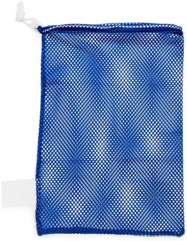 Champion Sports Mesh Equipment Bag – Heavy-Duty Nylon Drawstring Bag with Lock & ID Tag, Breathable Storage Sack for Balls, Swim Gear, Laundry & Toys, Multiple Sizes & Colors by ChampionSports