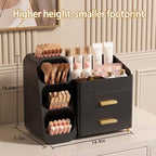 Large Capacity Makeup Organizer Countertop with Makeup Brush Holder for Vanity, Thickened Material, Bathroom Countertop Organizer Skin Care Perfumes Storage, Teen Girl Gifts for 12-23 Year - Image 2
