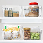 Tiawudi 2 Pack Plastic Storage Bins, Extra Large Pantry Organizer, 13.5" x 10" Clear Storage Containers and Organizer Bins, Multi-Use Bins for Home, Kitchen, Closet and Cabinet - Image 7