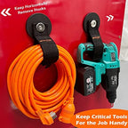MUTUACTOR Magnetic Hooks,2packs Super Strong Magnets Hooks Heavy Duty for Hanging,Anti-Slip Rubber Coated Magnets Large Capability Cable for Garden Hoses Ropes Cordless Drills and RVs (Dia3.46'') - Image 5