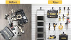 Slatwall Hooks 14 Pack, Heavy Duty Garage Wall Organizer, Multi-Size Hanging Hooks Compatible with Proslat, StoreWALL and HandiWall - Image 2