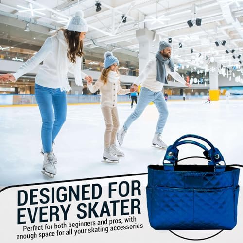 Kami-So Ice Skate Bag Tote | Skate Bag Organizer with Multi-purpose Pockets | Ideal for Water Bottle, Gloves & Accessories - Image 6