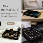 Leather Catchall Valet Tray for Men| Mens Valet Catch All Tray Key Basket - Image 6