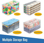 Clothes Storage Bag, Sweater Bags Moth Proof, Clothing, Linen, 24x13, 5 Pk - Image 4