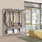 LOKEME Wardrobe Closet,Steel Pipe Diameter 19mm,Portable Closet for Bedroom - Image 3
