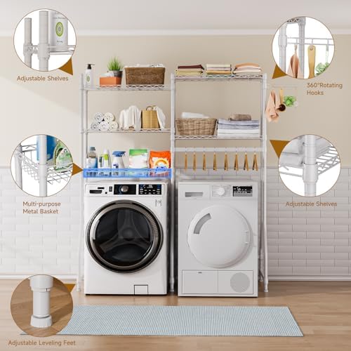 Golpart Laundry Organizer Shelves Over the Washer and Dryer Storage Shelf - Image 5