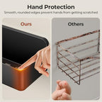 Orimade Shower Caddy 5-Pack, No-Drill Adhesive Shelves for Bathroom, Rustproof ABS Storage Organizer Set, Black - Image 4