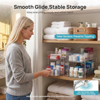 Vtopmart 2 Pack Larger Pull Out Bathroom Under Sink Organizer (M-Standard) - Image 5