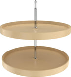 REV-A-SHELF Polymer Full-Circle 2-Shelf Lazy Susan w/Dependent Hardware for Corner Base Cabinets - Image 7