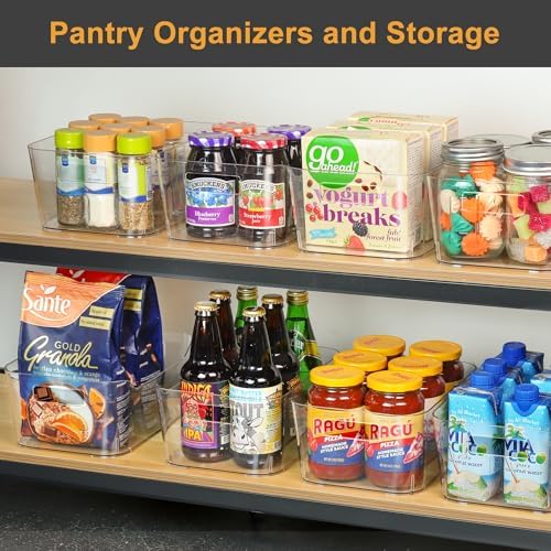 Heyuzb Clear Storage Organizer Bins, Pantry Organizers and Storage - Image 2