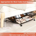 Under Bed Shoe Storage Organizer, Under Bed Storage Containers - Image 5