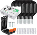 12 Pcs Heavy Duty Garage Bike Storage and Utility Hooks-5.7" & 4.5" by Etoolia