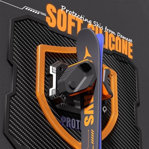 Ski & Snowboard Wall Rack for Garage Wall Fits Any Ski/board, Ski Wall Mount Holders Damage-Free Storage Rack, Garage Organization Space-Saving Winter Gear Organizer - Image 5
