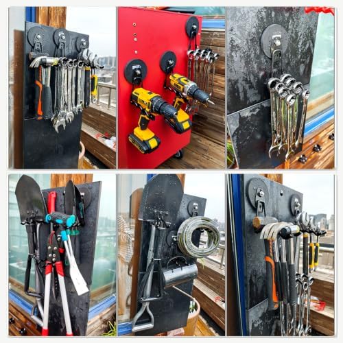 3-H Heavy Duty Magnetic Hooks, Large Magnet Hooks,4 Pack Black - Image 3