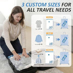 Travel Vacuum Storage Bags with Rechargeable Cordless USB Pump, 10 Combo - Image 4