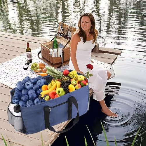 Extra Large Utility Tote Bag - Reusable Grocery Bags Foldable Heavy Duty - Image 6