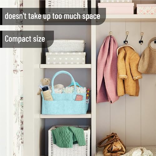 Mr. Pen- Baby Diaper Caddy Organizer, Light Blue - Image 5