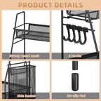 VITVITI 2 Tier Bathroom Countertop Organizer, Vanity Storage Shelf, Black - Image 5