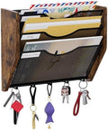 Wall File Organizer With Hooks,3 Tier Mesh Mail Organizer Wall Mounted,Hanging File Organizer,Magazine Holder for Documents,Magazine,Literature,File,Mails,Envelopes by PAG-Mass