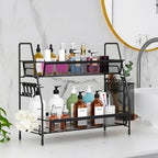 VITVITI 2 Tier Bathroom Countertop Organizer, Vanity Storage Shelf, Black - Image 3