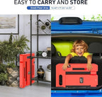 SPACEKEEPER Folding Hand Truck, 500 LB Heavy Duty Luggage Cart, Orange - Image 5