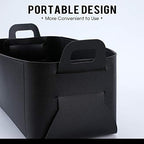 Leather Valet Tray, Jewelry Tray, Catchall Tray, Desktop Storage Organizer，Bedside Caddy for Men Key Wallet Watch Coin Phone Change,Candy Holder Sundries Tray,Convenient for Travel (Black) - Image 3