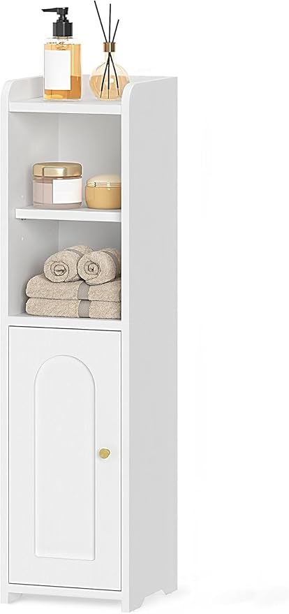 Hzuaneri Bathroom Storage Cabinet, Narrow Toilet Paper Cabinets with Doors by Hzuaneri