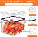 40 PCS Food Storage Containers with Lids Airtight (20 Containers & 20 Lids), Plastic Storage Meal Prep Container-Stackable 100% Leakproof & Microwave Organization and Storage Sets, Lunch Containers - Image 2