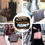 OMYSTYLE Purse Organizer Insert, Felt Tote Bag Organizer Insert with 5 Sizes, Handbag Dividers for Inside Purse, Compatible with Longchamp, Neverful, Speedy and More - Image 4