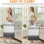3 Pack Large Laundry Baskets, Laundry Hampers, Freestanding Waterproof Collapsible Clothes Bag with Extended & Reinforced Handles - Clothes Basket for Dorm, Bathroom, Home (125L) - Image 6