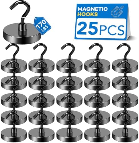 LOVIMAG Magnetic Hooks for Cruise Essentials 2026 Cabins Door 25 P - 170LBS by LOVIMAG