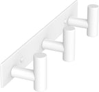VAEHOLD Hat and Coat Wall Mount Rack - Hooks for Robes, Bags, Keys, and Towels - Bathroom Towel Hanger Organizer (White, “T“ Shape 3 Hooks 1 Pack) by VAEHOLD