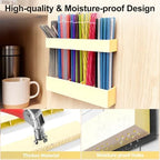 9.5” Large Acrylic Straw Holder for Cabinet Door, Adjustable Two-Part - Image 5