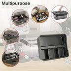 BTSKY Stack & Carry Box Clear Plastic Storage Container with Removable Tray - Image 2