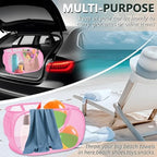 Collapsible Laundry Hamper Basket,Pop Up Mesh Foldable Bag for Laundry Room - Image 5