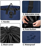 Chrislley 106L Collapsible Laundry Basket, Laundry Backpack, Laundry Bag - Image 4