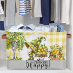 Gnome Lemon Storage Basket Toy Storage Bins Collapsible Cube Organizer - Image 5