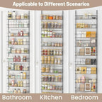 ElegantArray 10-Tier Pantry Door Organizer, Light Gray - Image 6