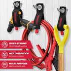 20 Pack Heavy Duty Garage Storage Hooks with Extension Cord Organizer, Solid Steel Wall Mount Hook Set with Anti-Slip Coating Utility J Hooks for Ladders,Bikes,Ropes,Broom,Garden,Yard and Power Tools - Image 6