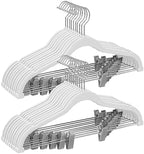 SONGMICS 20 Pack Pants Hangers,Velvet Hangers with Adjustable Clips by Unknown
