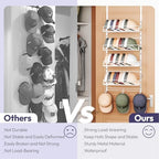 SWTYMIKI Over Door Hat Organizer - 5 Tier Wall Mounted Hat Rack with 4 Adjustable Metal Basket and 3 Hooks, Hanging Baseball Cap Organizer Storage Holds up to 49 Caps for Door, Bedroom, Closet - Image 4